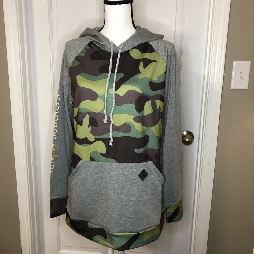 New - Simply Southern Collection Camouflage Hoodie